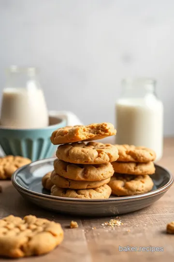 Crisp Peanut Butter Cookies presentation