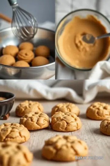 Crisp Peanut Butter Cookies steps