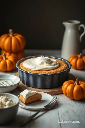 Pumpkin Cake Cheesecake steps