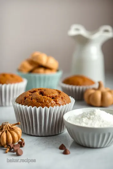 Chocolate Pumpkin Spice Muffins ingredients