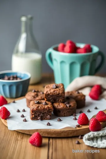 Baking Raspberries & Chocolate Chip Delight presentation