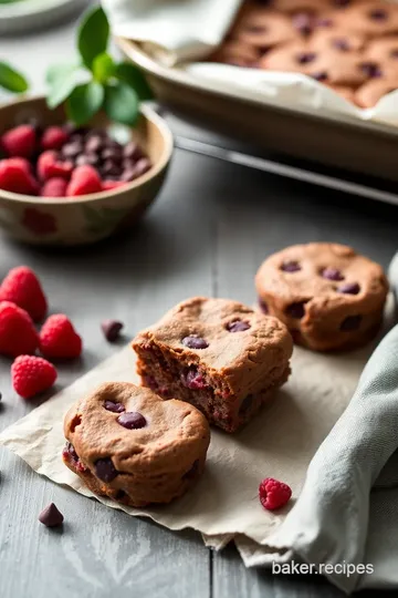 Baking Raspberries & Chocolate Chip Delight steps