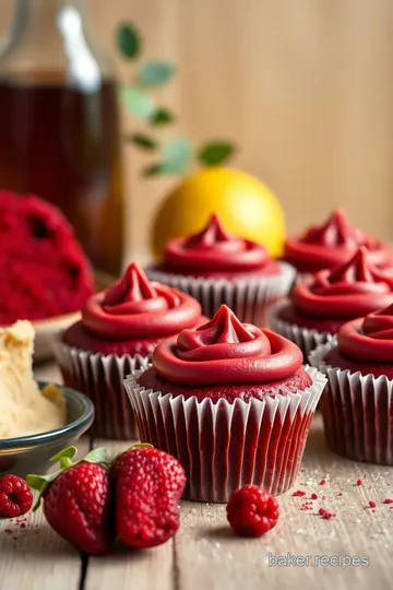 Red Velvet Cupcakes with Creamy Frosting ingredients