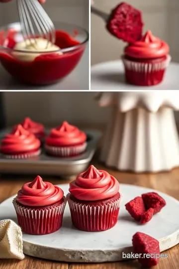 Red Velvet Cupcakes with Creamy Frosting steps