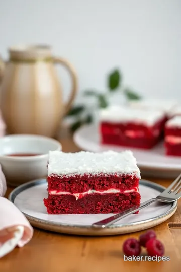 Red Velvet Layer Bars presentation