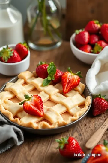 Strawberry Lattice Pie ingredients