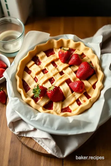 Strawberry Lattice Pie steps