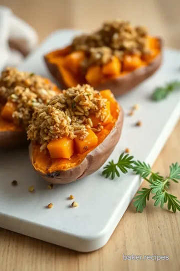 Loaded Sweet Potato Skins presentation