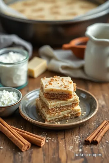 White Chocolate Snickerdoodle Blondies ingredients