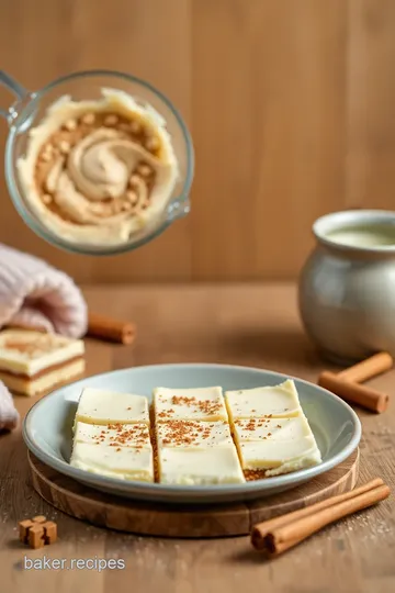 White Chocolate Snickerdoodle Blondies steps