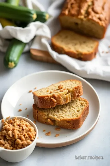 Award-Winning Zucchini Bread with Brown Sugar Streusel presentation