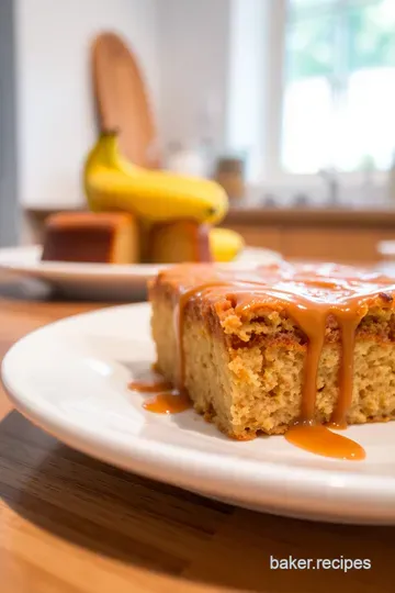 Banana Toffee Pudding Cake steps