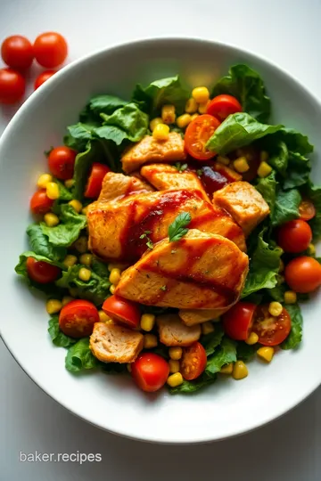 Bar BQ Chicken Salad: The Ultimate Summer Delight presentation