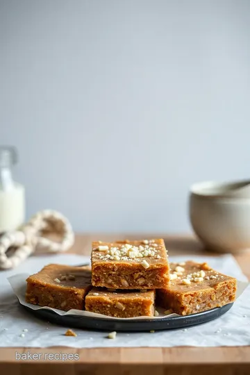 Biscoff White Chocolate Blondies steps