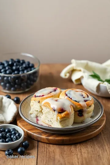 Blueberry Sweet Rolls with Lemon Glaze steps