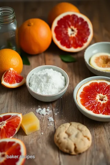 Brown Butter Grapefruit White Chocolate Cookies ingredients