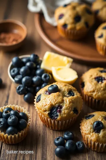 Browned Butter Blueberry Muffins ingredients