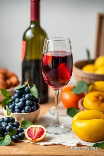 Bubbly Fruit-Infused Sangria Delight ingredients