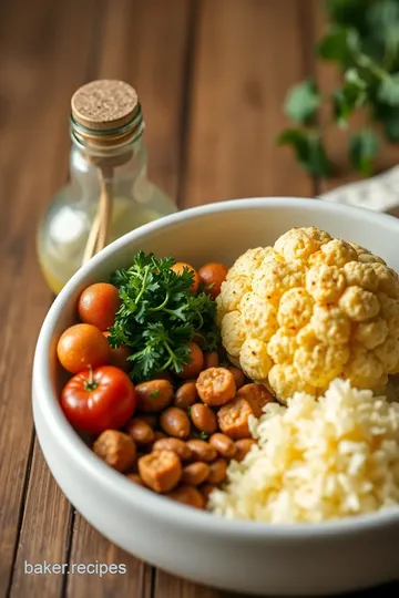 Cheesy Cauliflower Delight with Beer Sauce ingredients