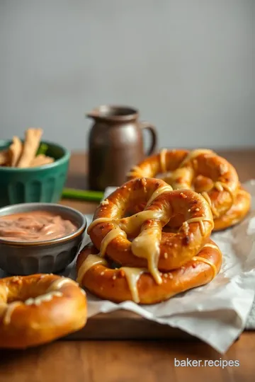 Cheesy Crab-Loaded Pretzels Delight presentation