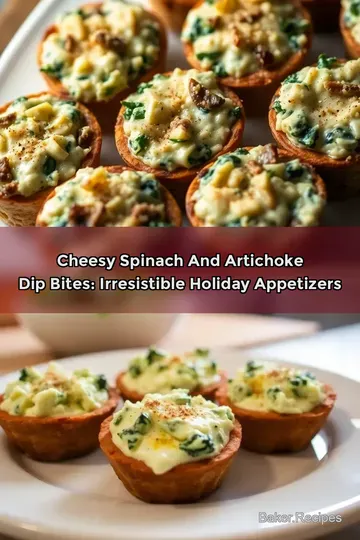 Cheesy Spinach and Artichoke Dip Bites: Irresistible Holiday Appetizers