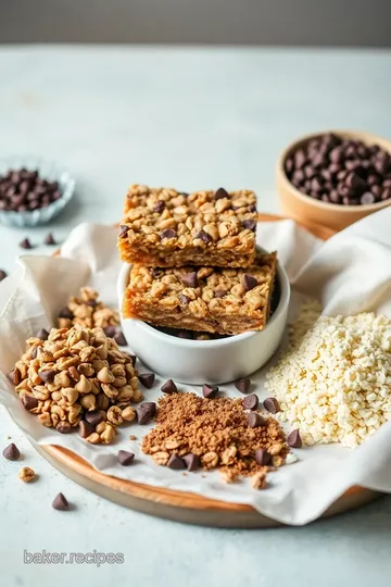 Chewy Chocolate Chip Granola Bars ingredients