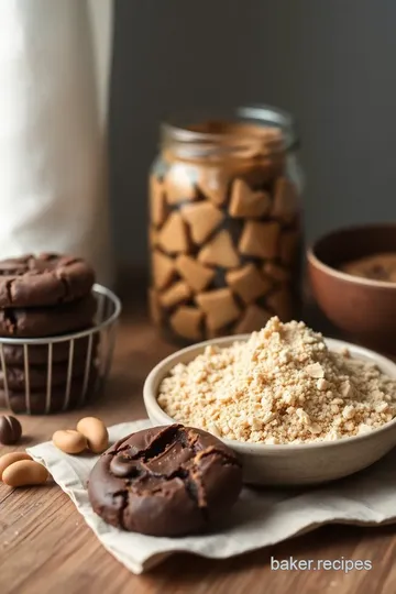 Chocolate Peanut Butter Bliss Cookies ingredients