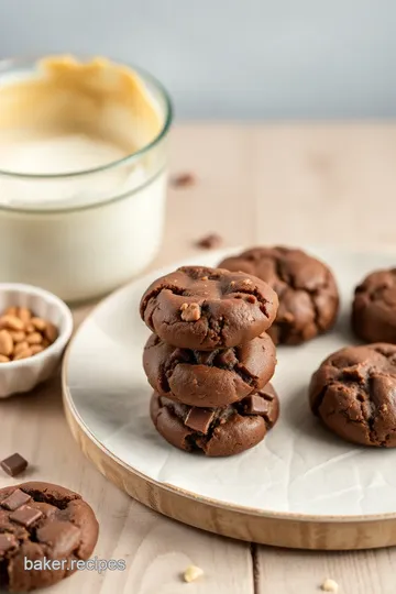 Chocolate Peanut Butter Bliss Cookies steps