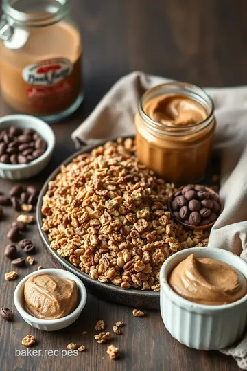 Chocolate Peanut Butter Delight Granola ingredients