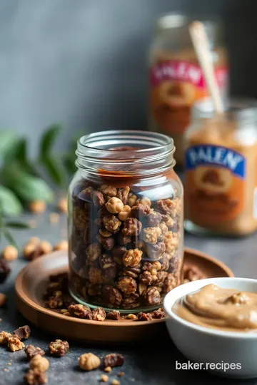 Chocolate Peanut Butter Delight Granola presentation