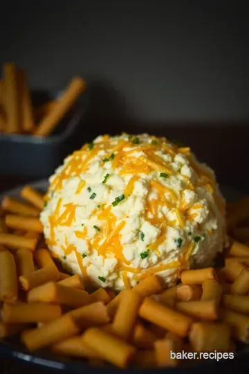 Classic Cream Cheese Cheese Ball presentation