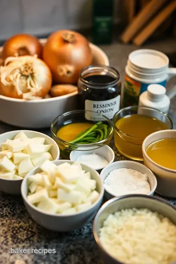 Classic French Onion Soup: Comfort in a Bowl ingredients