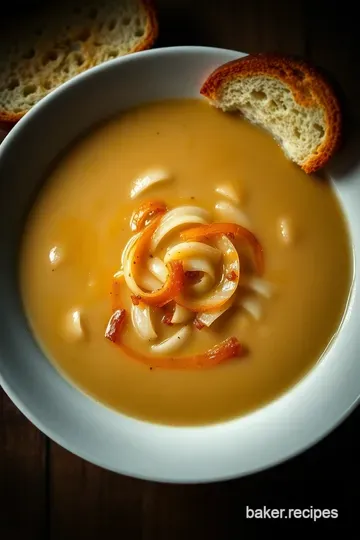Classic French Onion Soup: Comfort in a Bowl presentation