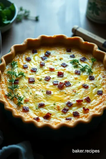 Classic Quiche Lorraine: A French Delight presentation