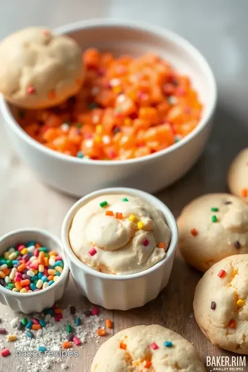 Bake Confetti Cake Batter Cookies Delight ingredients