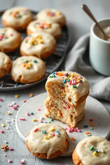 Bake Confetti Cake Batter Cookies Delight presentation