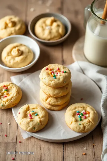 Bake Confetti Cake Batter Cookies Delight steps