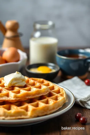 Homemade Buttermilk Waffles ingredients