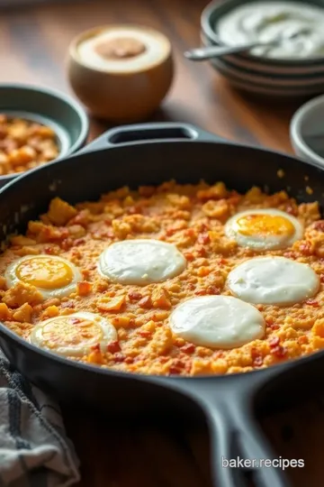 Skillet Hash Browns with Eggs & Cheese steps