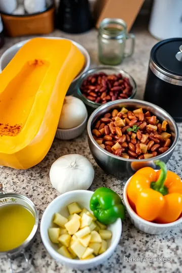 Spiced Squash and Kidney Bean Stew ingredients