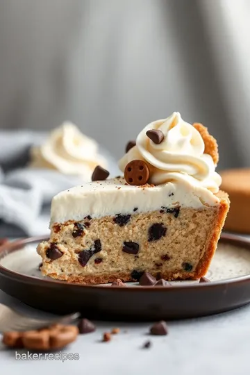 Cookie Dough Ice Cream Pie Delight presentation