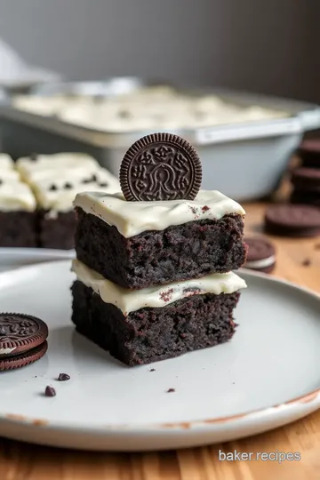 Decadent Bake Oreo Brownies with Creamy Topping steps