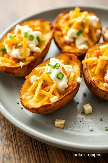 Cottage cheese recipe for air fryer baked potato skins: The Ultimate Guide to Crispy Perfection! presentation