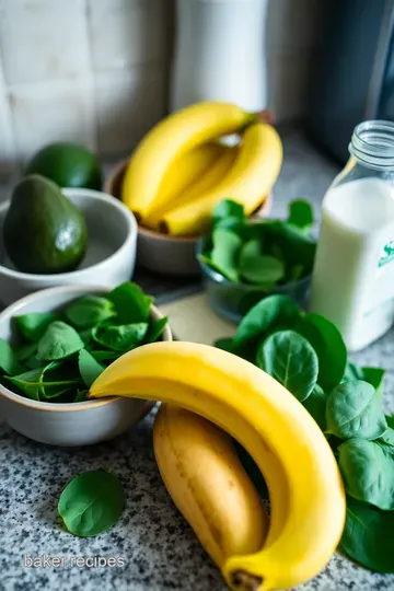 Creamy Avocado Smoothie Delight ingredients