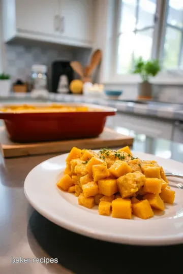 Creamy Butternut Squash Casserole with Crunchy Topping steps