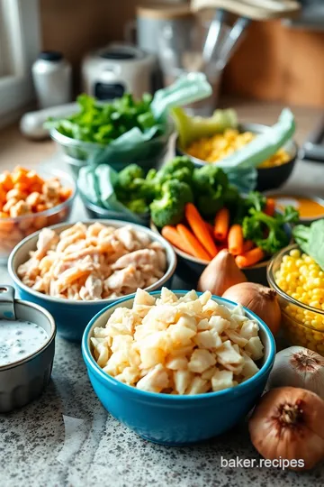 Creamy Chicken and Vegetable Casserole ingredients