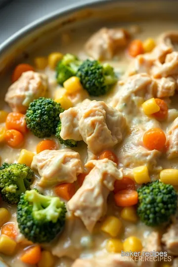 Creamy Chicken and Vegetable Casserole presentation