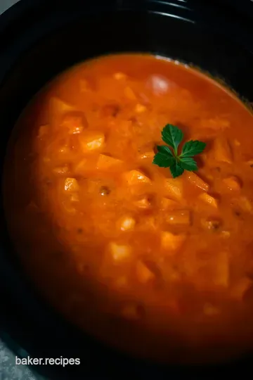 Creamy Crockpot Tomato Soup: A Cozy Classic presentation