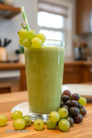 Creamy Green Grape Smoothie steps