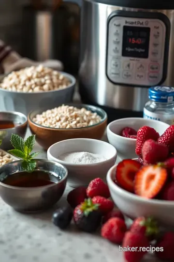 Creamy Instant Pot Steel Cut Oats Pot-in-Pot Delight ingredients